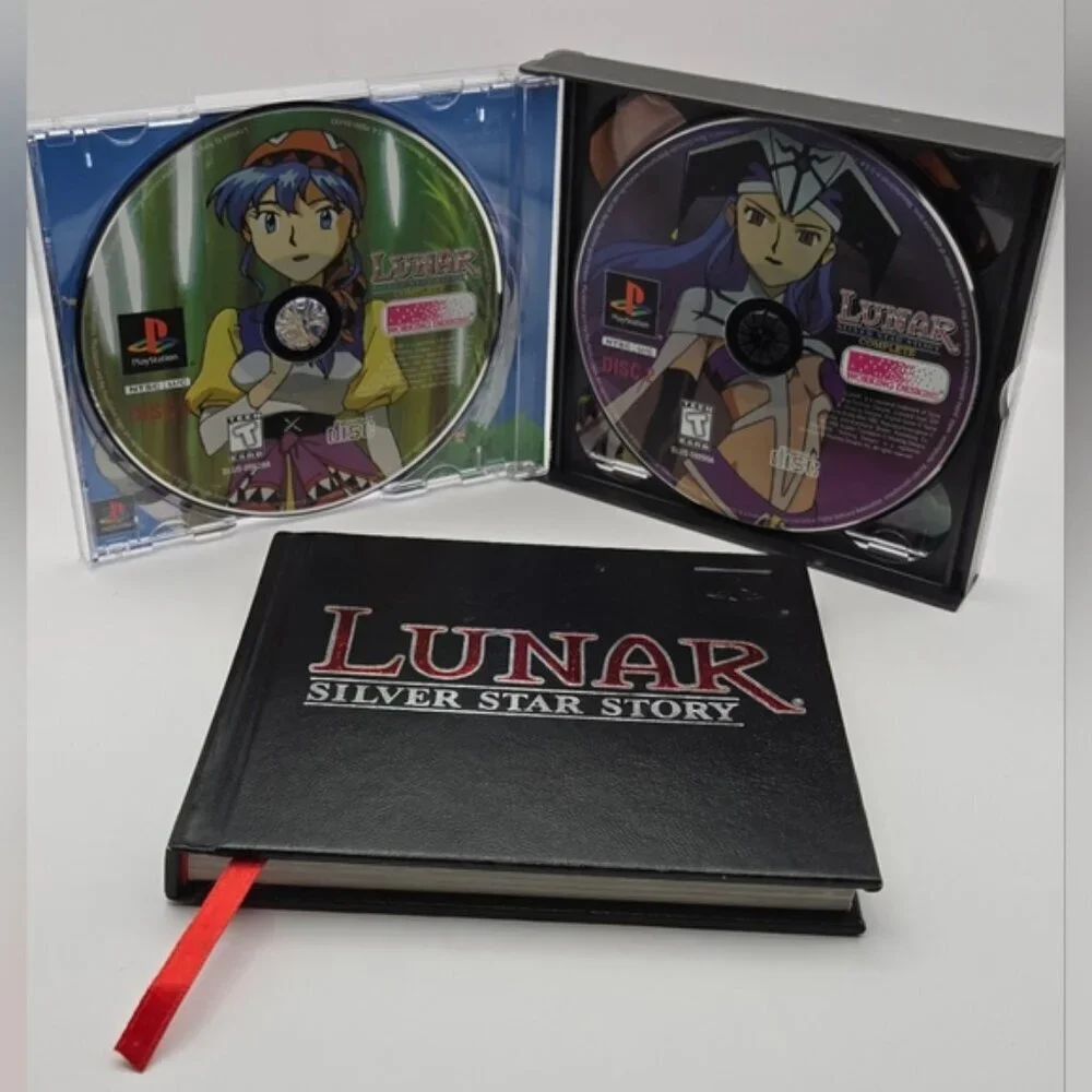 Lunar Silver Star Story Complete PS1 - 4 Discs + Book - Working Designs